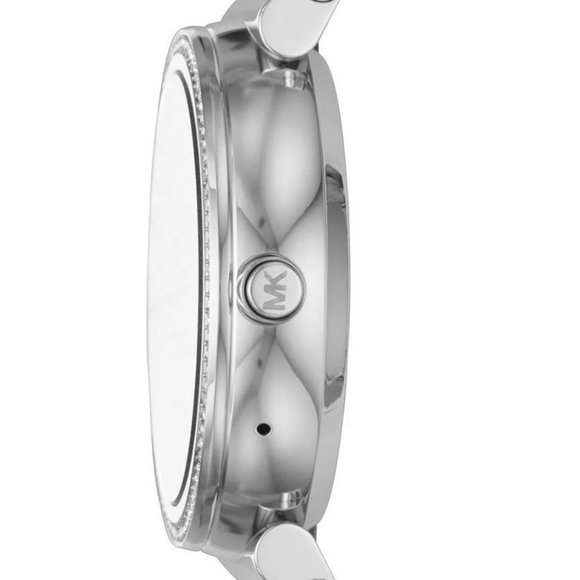 MKT5036 MICHAEL KORS Silver Glitz Sofie SMARTWATCH - Picture 3 of 8
